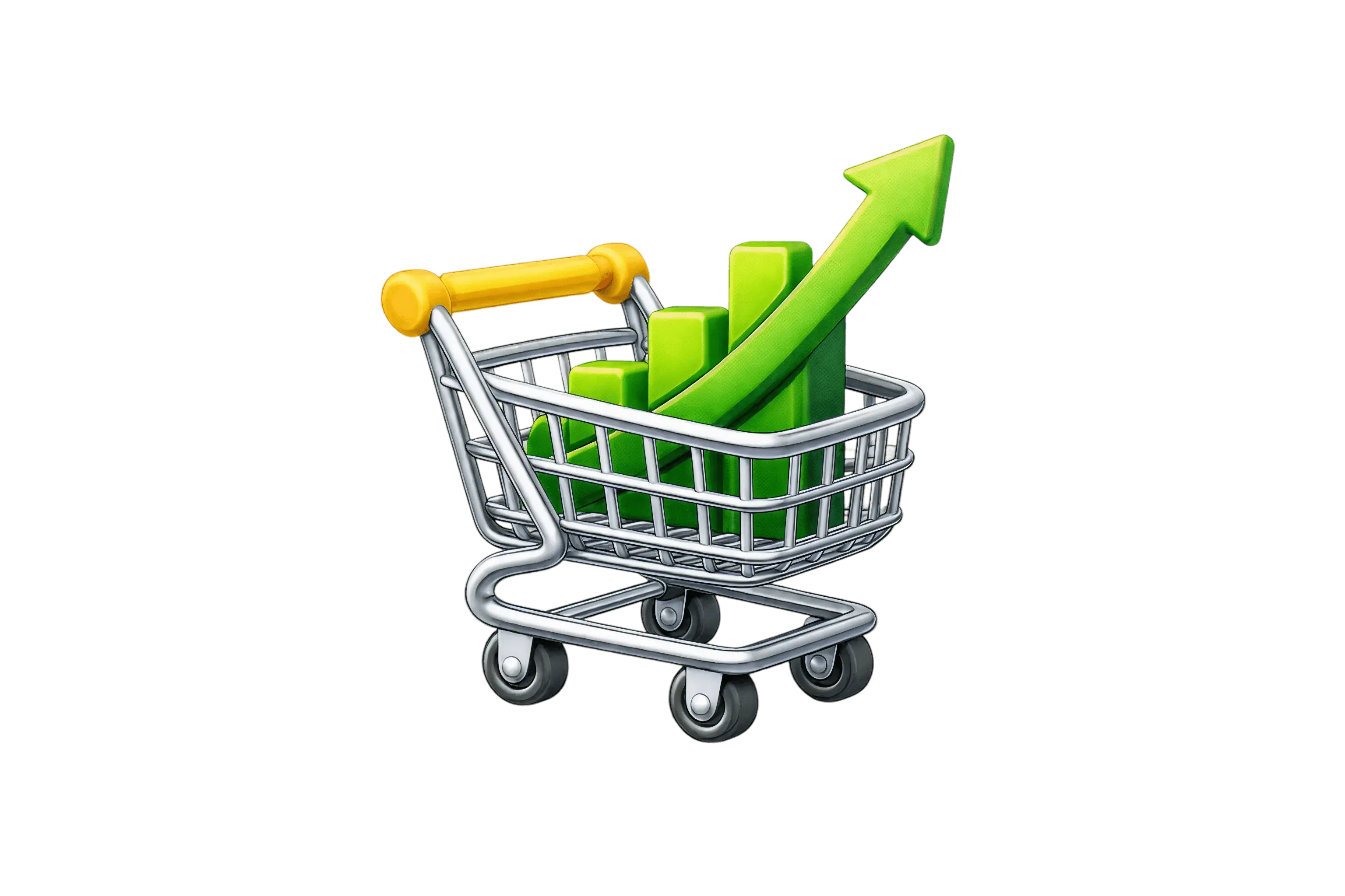 Ícone de um carrinho de compras em estilo de desenho